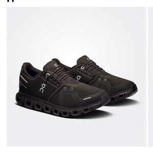 On Cloud 6 Women’s Black Running Shoes Waterproof